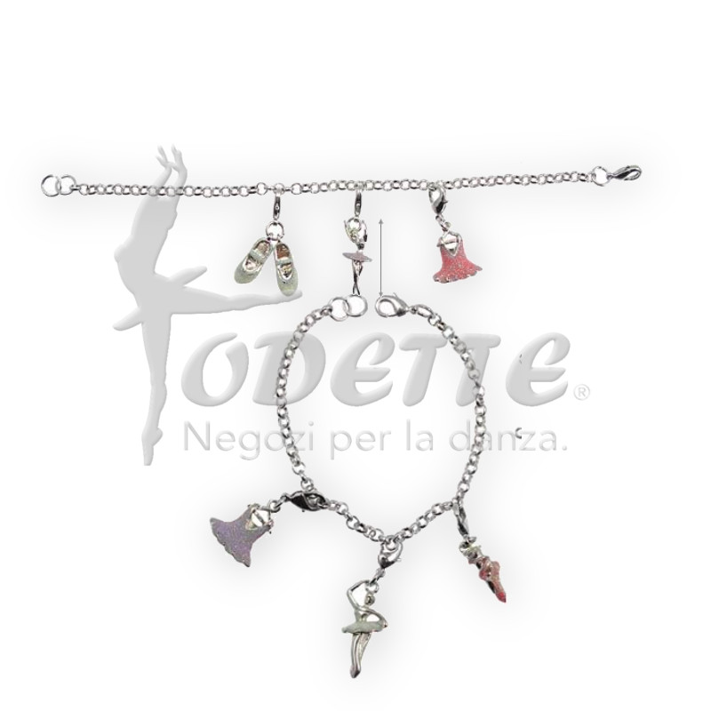Bracelet with ballerina pendants